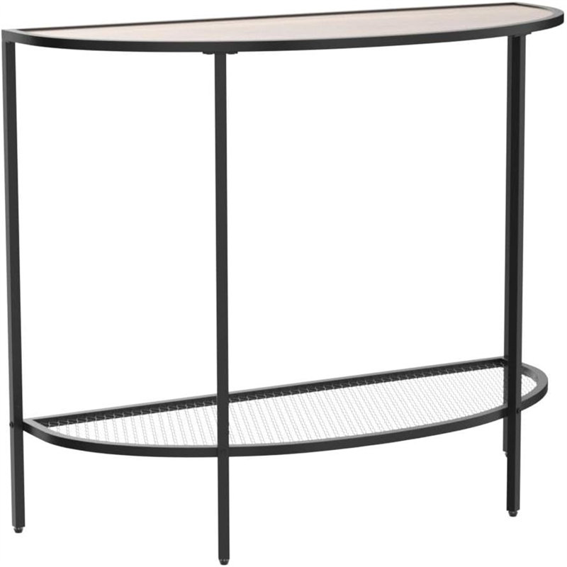 36.22'' Console Table, Brown, Black