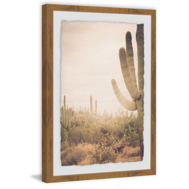 Saguaro Sunrise 1 Piece Single Picture Frame Wall Art, 91cm H x 61cm W x 4cm D