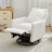 Swivel Rocker Recliner Chair, Glider Rocker Recliner, Rocking Chair Nursery For Living Room Bedroom Apartment,Teddy Fleece,White (Old SKU: N701P204798K)-1510736488