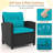 3 Pcs Patio Furniture Set With Tempered Glass Coffee Table Washable Cushions-1476673476