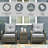 Patio Furniture,Wicker Storage Table  Chairs
