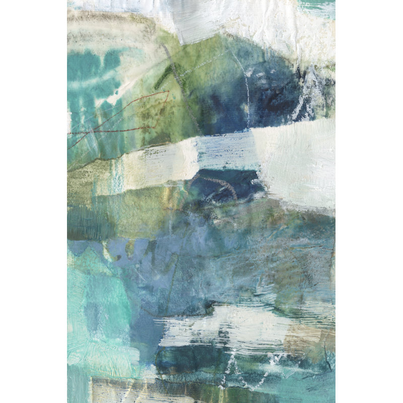 Terrene Abstract II by Sue Jachimiec - Painting on Canvas, 91 cm H x 61 cm W, Wrapped Canvas