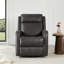 Fauteuil inclinable électrique en cuir véritable Louisa-101370427