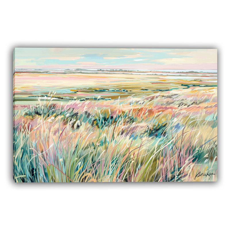 Art mural sur toile Golden Meadow, L 36 po x H 24 po x P 1,5 po