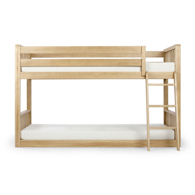 Lit superposé simple en bois massif Brubaker, Blonde