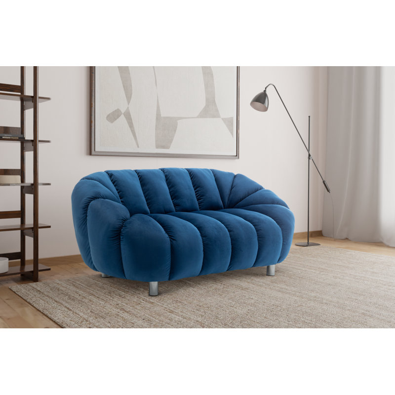 Mitesh Upholstered Sofa, Green Velvet, 2