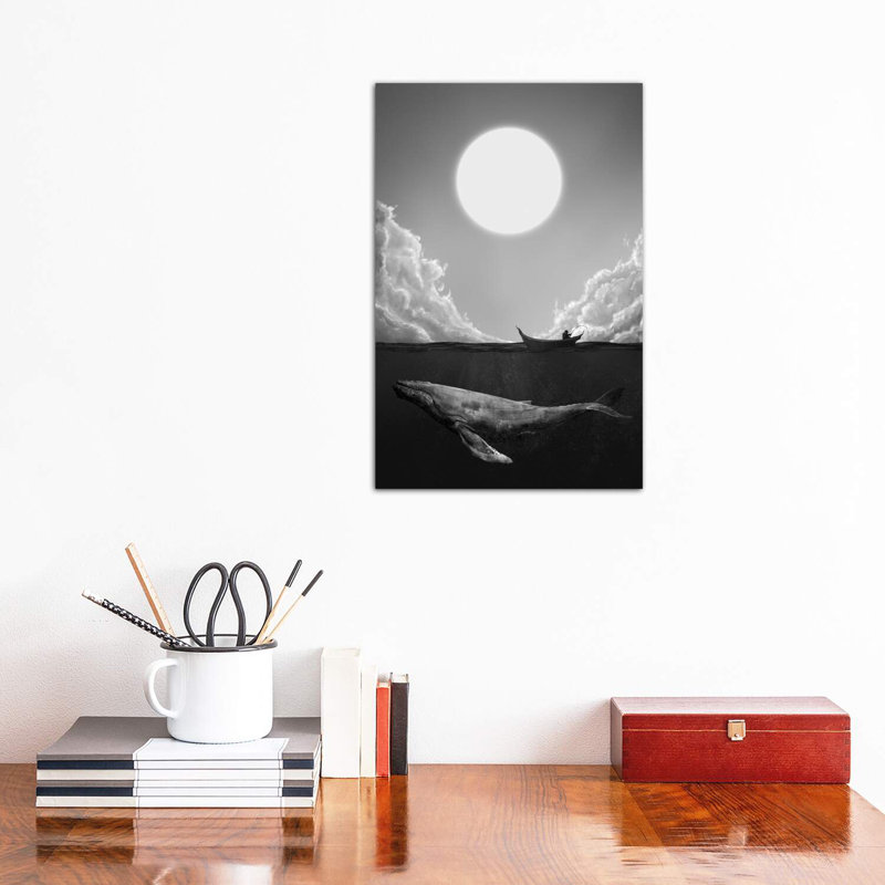 «The Traveller» par Daniel Taylor - reproduction imprimée, H 32 po x l 48 po x 1,5 po, Toile tendue