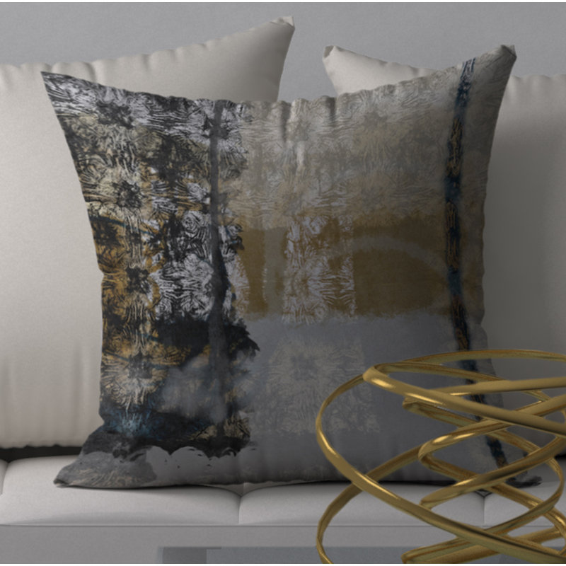 Housse de coussin carrée renommée Tangy, 24" X 24"