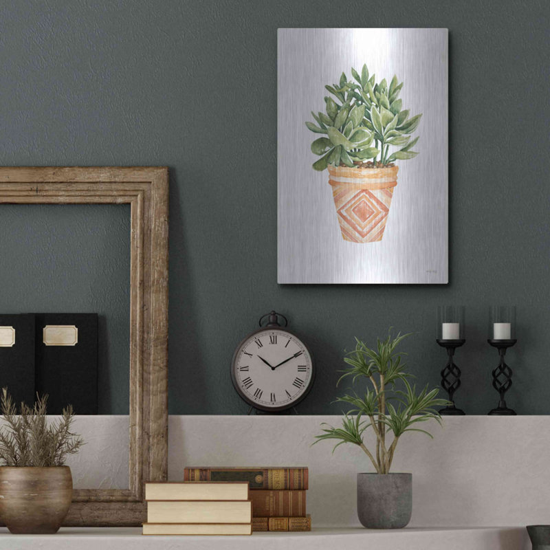 «Aztec Pot I» par Cindy Jacobs, H 16 po x l 12 po
