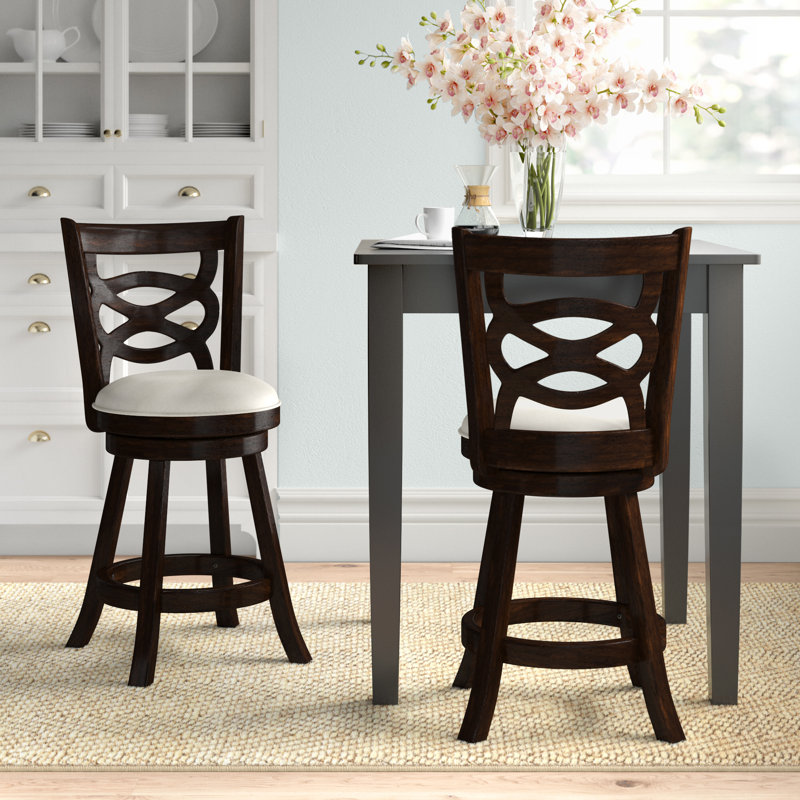 Tabouret de bar pivotant Catt, Tabouret de comptoir (assise de 24 po de hauteur)