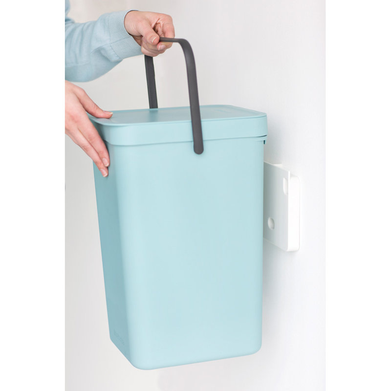 Brabantia Sort & Go 12 Litre Rubbish Bin, Mint