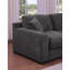 Canapé modulaire en tissu chenille gris Celine-737566708