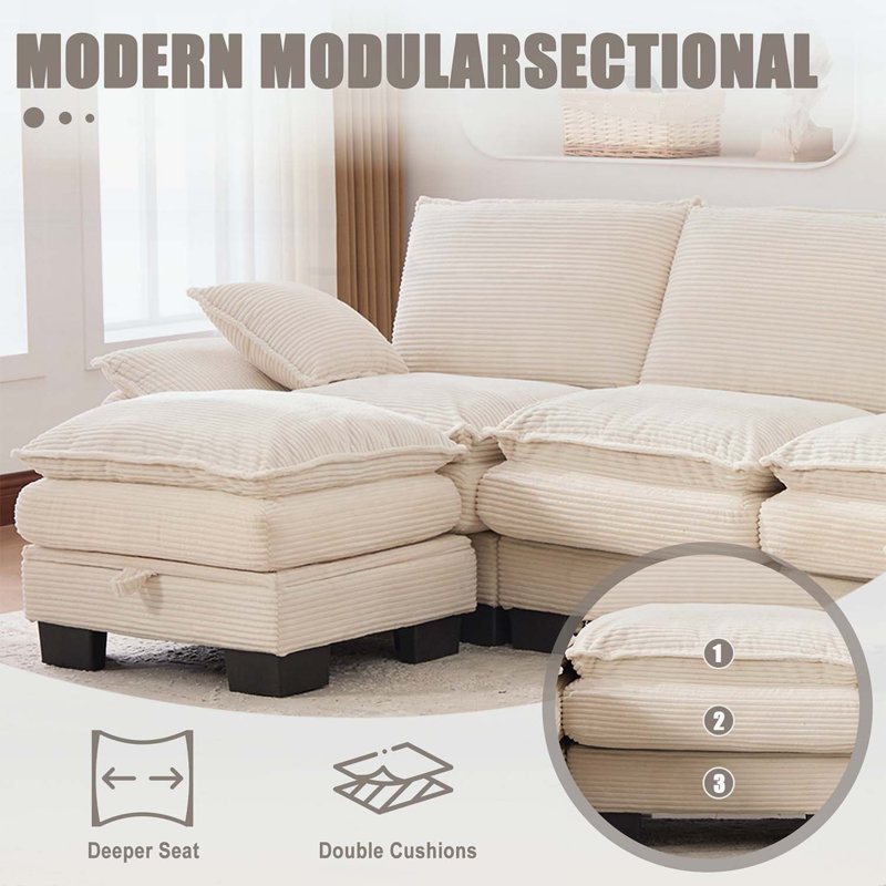 Repose-pieds repose-pieds seulement, Beige