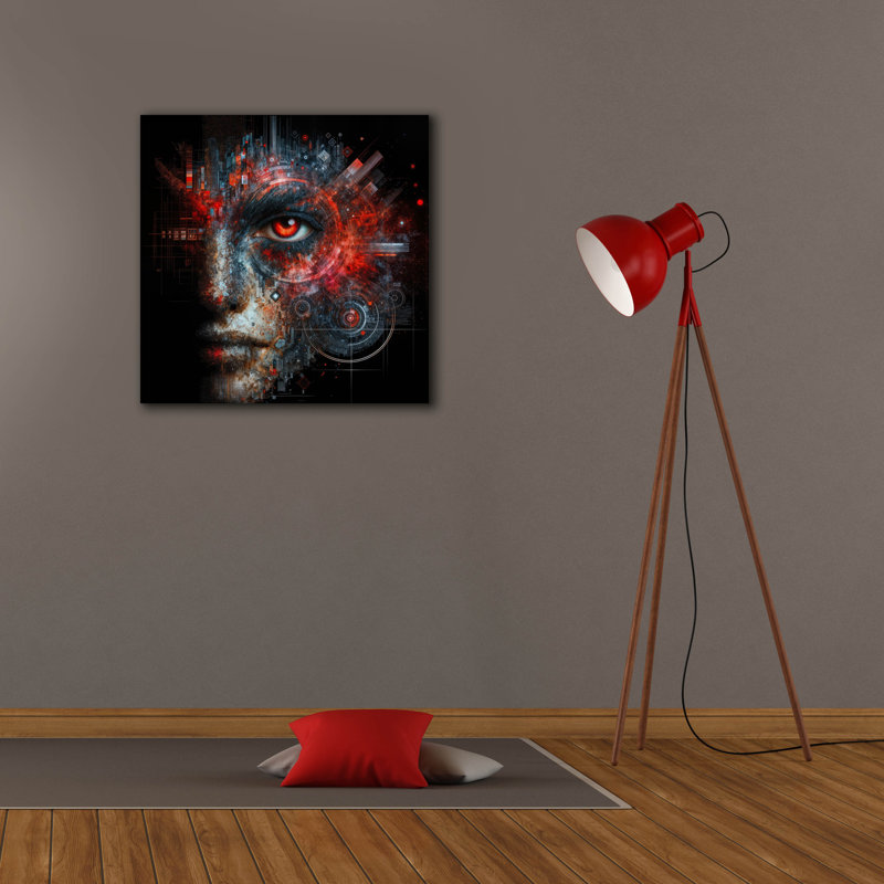  «Look At You 4» par Rey Klimt, art mural sur toile, 26 po x 26 po, H 26 po x l 26 po