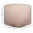 Nertila Mid-Century Modern Solid Handwoven Square Boucle Upholstered Ottoman Pouf-2062000809