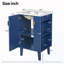 Meuble-lavabo autoportant avec tablettes-118806575