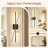 32 Inch Battery Operated Wall Sconces with Remote Control, 3000K Warm White/  Dimmable/ 350° Rotating, 2-Pack-1934815195-1934815172