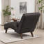 Chaise longue rembourrée 60 po avec traversin-782048507