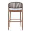 Extérieur avec coussin d'eau, forme ergonomique, cadre en aluminium, finition moderne, 2 pièces, style contemporain