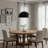 24 Inch Diameter Integrated LED Black Pendant