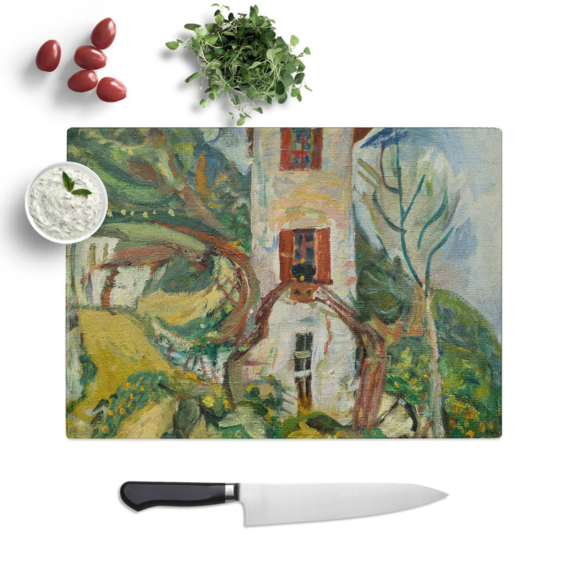 The House by Chaim Soutine Chopping Board, 20cm W x 28.5cm L