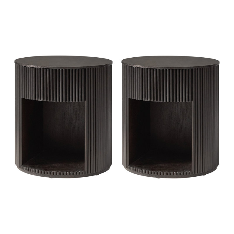 Bert Bedside Table, Charcoal