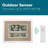 Atomic Digital Wall Clock with Temperature & Forecast in Black/Silver-412741204