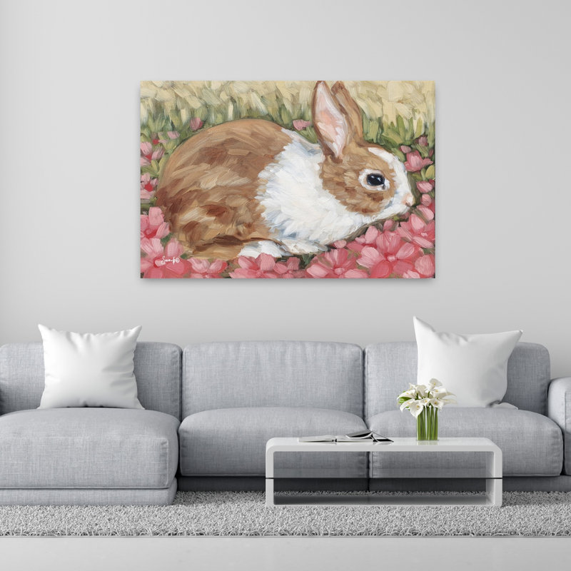 Art de fleur de lapin Sweet Pansy, H 40 po x l 60 po