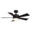 Ventilateur de plafond intelligent à cinq pales d'extérieur et d'intérieur Wynd avec télécommande et ensemble d'éclairage DEL inclus fonctionnant avec les applis Alexa, iOS ou Android-124322706-124322704-124322699