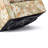 Big And Wide Upholstered Sand Floral Cushion Swivel Armchair With Removable Back And Seat Cushion-1888535911