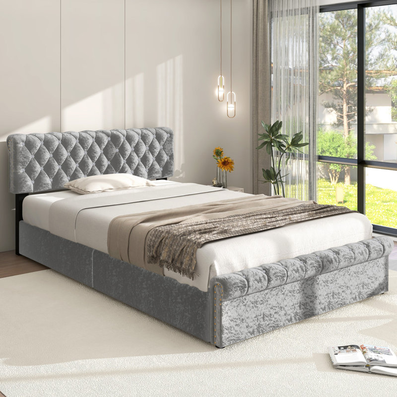 Adriahna Upholstered Bed, 90cm W x 200cm L
