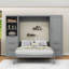 Grand lit escamotable avec rangement intégré et configuration personnalisable-2141130036