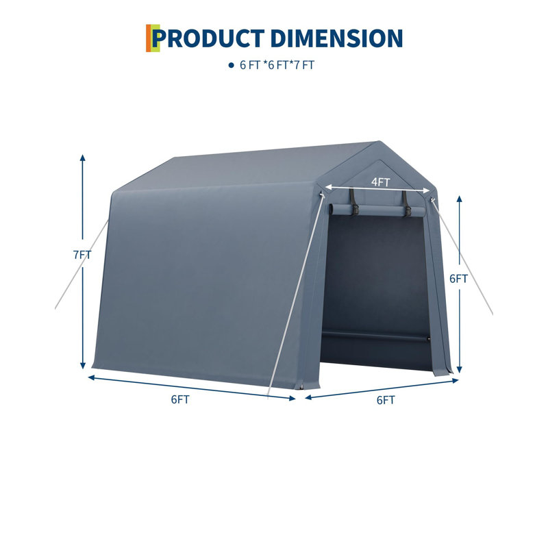 6 Ft. W x 6 Ft. D Galvanised Steel Party Tent