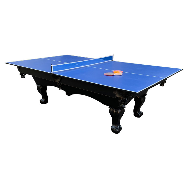 RACK Virgo 1/2" Thick Table Tennis Conversion Top Billiard/Pool Table (Blue)