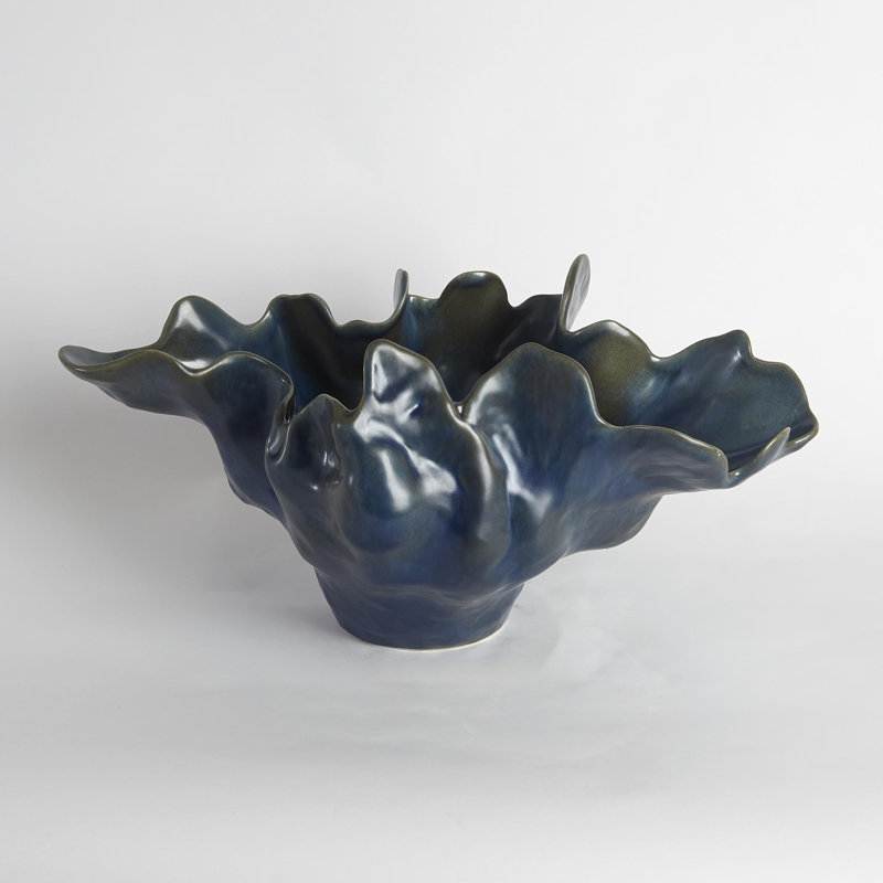 Bradie Meteor Bowl, Medium (10.5'' H x 22'' W x 12'' D), Blue