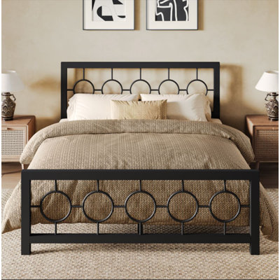 Mauppin Metal Slat Bed