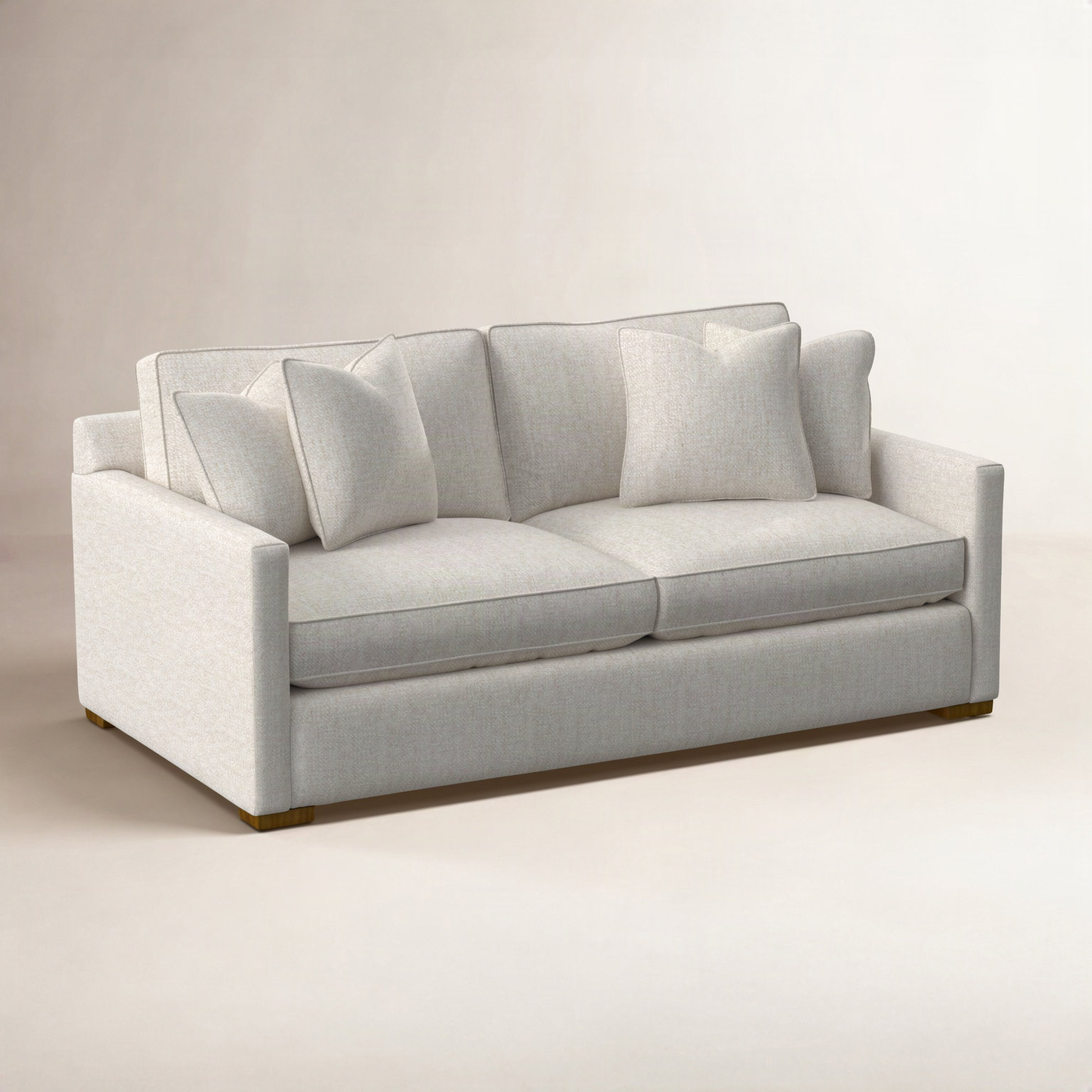 Bel-Air 79'' Upholstered Sofa, Snow Crypton Performance; 0884-91, Honey