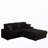3-Seat Cup-Holding Grooves Sectional Sofa With Pillows And 2 Storage Ottoman-977568920