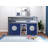 Johannes Solid Wood Twin Low Loft Bed with Ladder and Tent-208540035-208540032