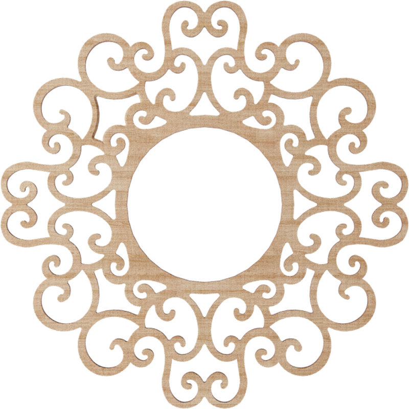 Médaillon de plafond 18 po x 18 po x 6 7/8 po x P 1/4 po Reims, Aulne, H 16 po x l 16 po x P 0,38 po