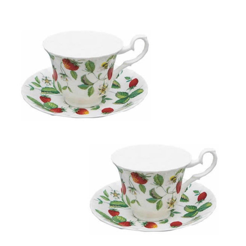 Bone China Teacup and Saucer