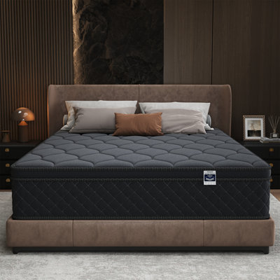  Matelas hybride moyen 10 po, matelas à ressorts ensachés avec couches en mousse à mémoire de forme, sans fibre de verre, matelas dans une boîte pour dormeurs latéraux