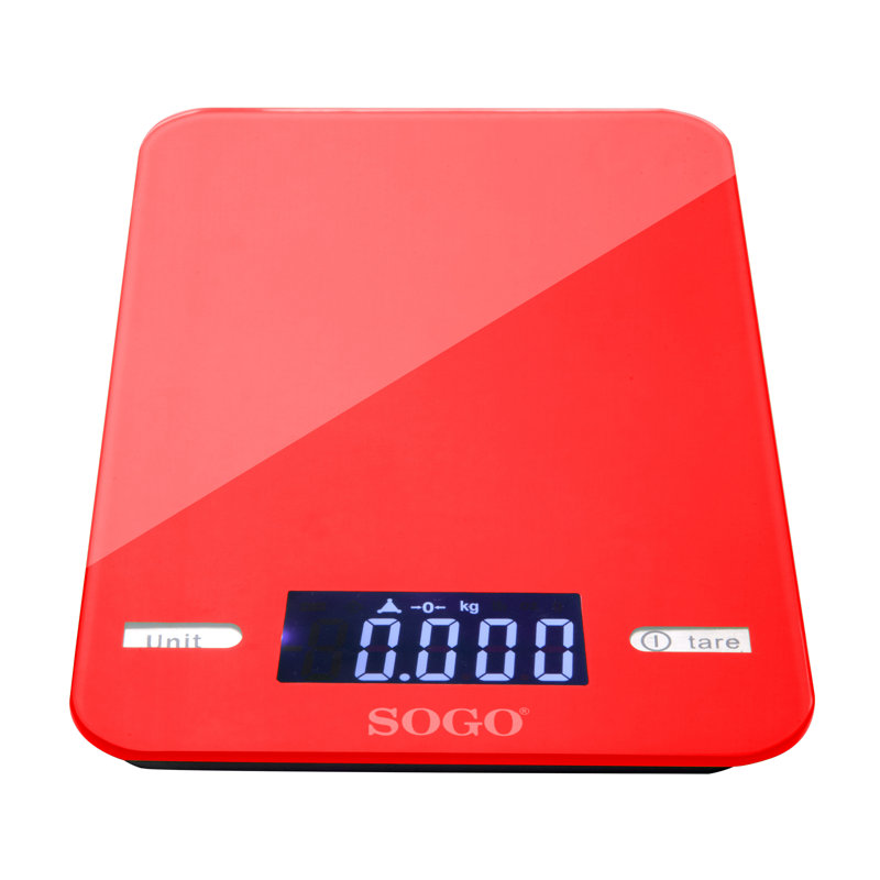 Sogo Digital Scale, Red