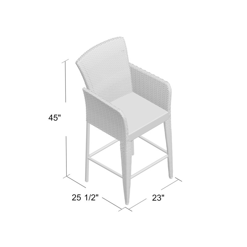 Tabouret de bar 28 po Noah, Gris