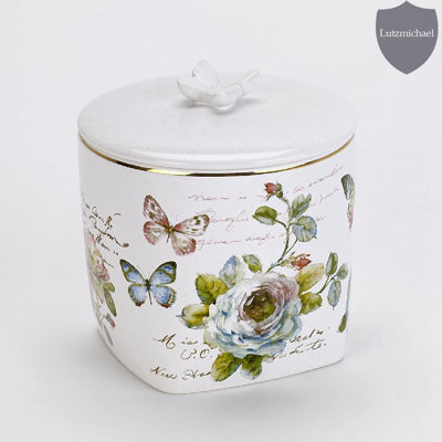 Butterfly Garden Bath Bathroom Storage Container