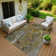 Machine Washable Indoor/Outdoor Bernadette ACN2222 Botanical Rug