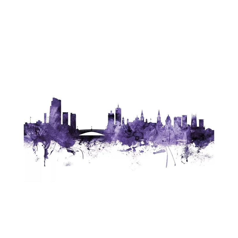 Leeds, England Skyline by Michael Tompsett - Wrapped Canvas Gallery-Wrapped Canvas Giclée, 20.32 cm H x 30.48 cm W