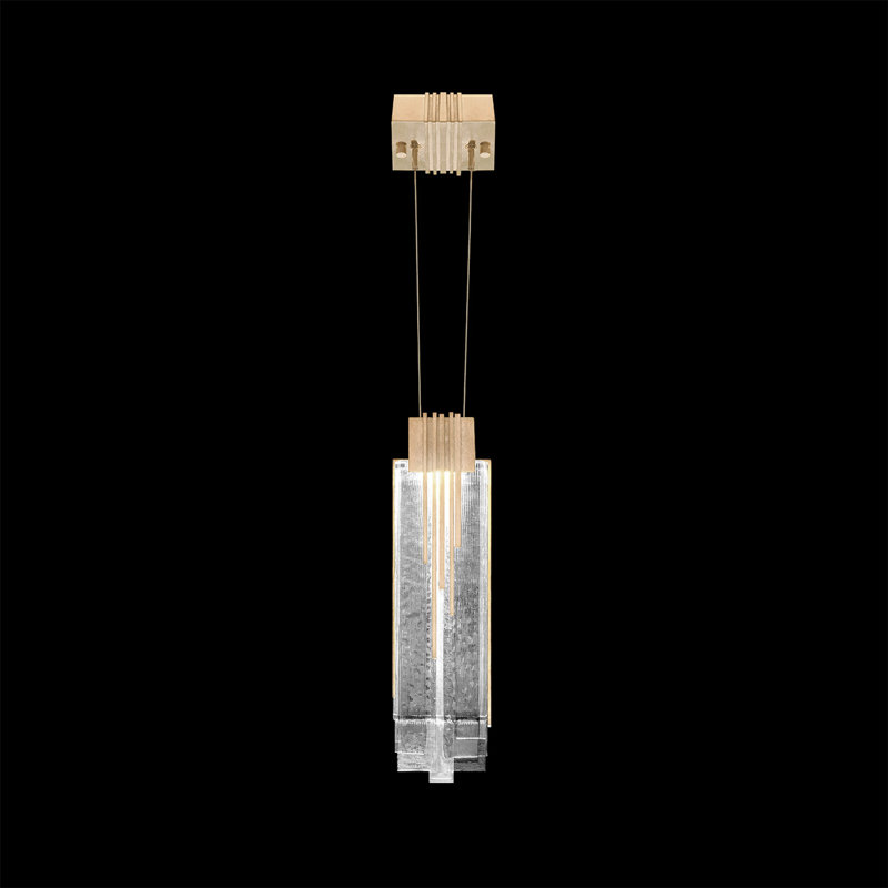 Arpeggio 1 - Light LED Pendant, Gold, Clear Glass