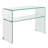 Waterfall Console with Top Shelf.