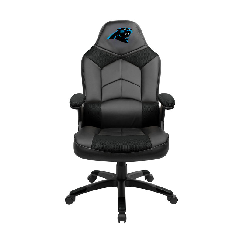 NFL Oversized Gaming Chair, Black/Black and Carolina Panthersand